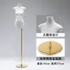 Loja de roupas modelo magra de seios pequenos adereço expositor de roupas femininas suporte de exibição ornamento de pendurar de peito plano manequim de torso de mão cabide de roupas