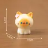 Paisaje en Miniatura Creativo Lindo Gatito Siamés Muñeco Decoración DIY Accesorios para Colgar Mini Coche Adornos de Escritorio