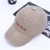 Gorra de Béisbol para Hombre y Mujer Comercio Exterior Transfronterizo Lavada Vieja Todas las Combinaciones Bordada con Letra Bordada Algodón Suave Gorra Superior