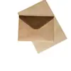 Tarjeta de Papel Kraft Retro 250g Sobre 130g Ins Postal Literario Simple Sobre de Invitación de Negocios