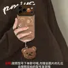 Funda de pan tostado con cordón adecuada para funda de teléfono Apple 17pm iPhone 15 silicona 16 otoño e invierno 18 Maillard 13