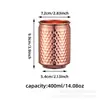 Taza Moscow Mule de Venta Caliente Transfronteriza Acero Inoxidable 304 Chapado en Cobre Taza Martillada Taza Lisa Copa de Vino Copa de Cóctel