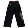Celebridade da Internet Transfronteiriça Tendência Harajuku Hip-Hop Retrô Caveira Streetwear Jeans Jnco Y2K Jeans Masculino