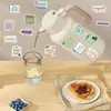 100 Hojas Pegatinas de Mensajes de Ánimo de Dibujos Animados Decoración Guitarra Cuaderno Equipaje DIY Impermeables Venta al por Mayor Transfronteriza