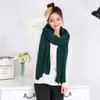 Cachecol de Tricô Outono e Inverno Feminino Estilo Coreano Cor Sólida Cachecol de Lã Imitação de Cashmere Fabricante Atacado Xale Casal
