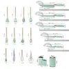 Juego de Utensilios de Cocina y Cuchillos de Silicona de 19 Piezas, Espátula y Cuchara Antiadherentes para Cocinar con Cubo de Almacenamiento para Cocina