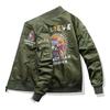 2292 Nuevo Chaqueta Bomber Transfronteriza para Hombre Bordada Traje de Béisbol Talla Extra Chaqueta de Trabajo Moderna