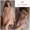 Pijama Sexy Dz Sweet Velvet Tamanho Grande Luxo Acessível Decote V Profundo Com Almofada para Seios Camisola Preguiçosa Roupa de Casa 5937