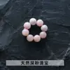 Anel de conta redonda pequeno de quartzo rutilado dourado natural, Acessórios para joias DIY, Pingentes criativos para pulseiras, Acessórios no atacado
