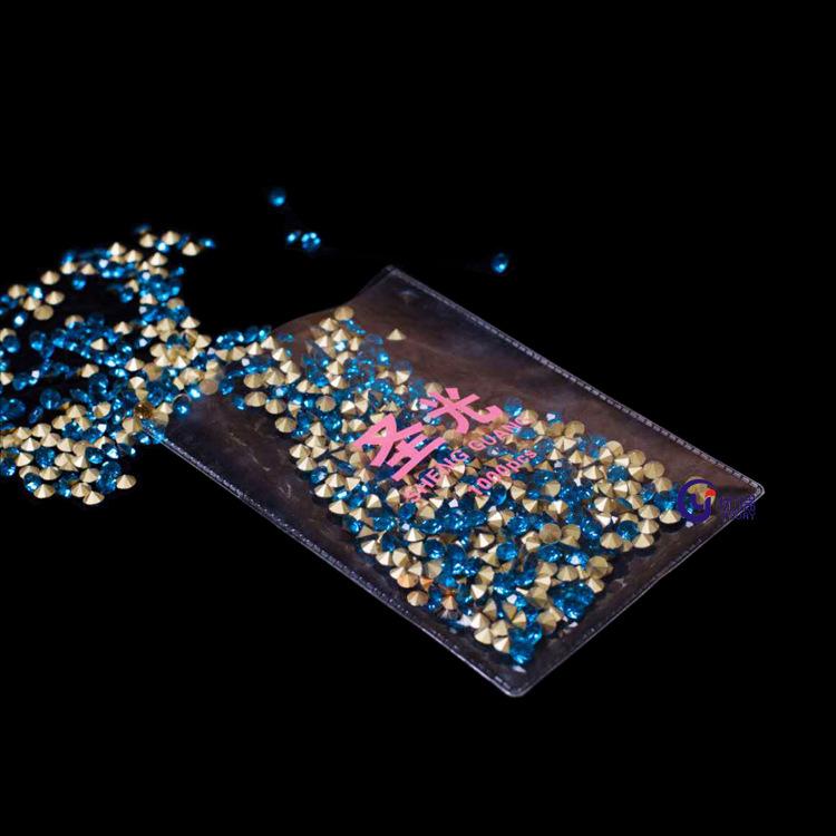 塑料PVC水钻包装袋 透明PVC珍珠珠链袋 磨砂PVC美甲饰