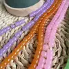 6*8 Cuentas de Barril Imitación Jade Cuentas DIY Hecho a Mano Pulsera Semi-Terminada Joyería Colgante para Teléfono Móvil Material Venta al por Mayor