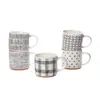 Caneca de Água Cerâmica Estilo Ins de Aparência Sofisticada, Copo Empilhável para Café, Caneca de Leite, Caneca Doméstica de Grande Capacidade, Pintada à Mão