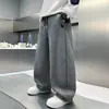 Calça Saber de Tricô Moderna e Descolada para Meninos, Patchwork, Novo Estilo 2026, Calça Infantil Primavera/Outono, Calça de Moletom Esportiva, Solta, Simples