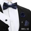 Gravata Borboleta Quadrada de Seda para Negócios Conjunto de 4 Peças Estilo Coreano Masculino Acessórios de Vestimenta para Banquete de Casamento Fábrica de Gravatas de Borboleta Estoque Pronto