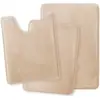 Alfombrilla de baño Amazon transfronteriza, alfombrilla absorbente de color liso simple, alfombra de baño de vellón de coral, tres piezas, resistente a las manchas