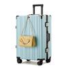 Mala Estudantil de Grande Capacidade Feminina 24 polegadas Roda Universal Silenciosa Estrutura de Alumínio Mala Trolley Caixa com Senha Mala Trolley