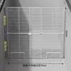 Refrigerador de estilo rejilla para supermercado con compartimentos de congelación y almacenamiento en capas de un solo lado, partición de congelador comercial