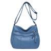 Bolsa de Mamá para Mujer 2026 Nuevo Estilo Moda Callejera Bolso Cruzado para Adultos Mayores Cuero Suave Gran Capacidad Bolso de Hombro para Personas Mayores