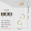 Lámpara de araña pequeña para mesita de noche de dormitorio simple moderna Red Viral nueva iluminación de lujo pared de fondo de sala de estar bar pasillo lámpara de araña de línea larga