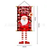Bandeiras de pendurar de Natal novas transfronteiriças, decorações festivas, adereços de festa, banners de tecido estampados com desenhos animados criativos e tecidos de fundo
