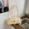 Bolsa de Gran Capacidad Transfronteriza Nuevo Estilo Verano 2026 Bolso Cesta Simple y de Moda Bolso de Hombro Único Bolso Baguette para Mujer