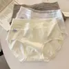 Pantis de Algodón Puro con Ribete de Encaje para Mujer, Todo Algodón, Entrepierna Extendida, Cintura Media, Ajustados a la Cadera, Transpirables, Estilo Puro Deseo Juvenil, Bragas Triángulo al por Mayor