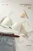 Sujetador original de tirantes finos para mujer, realza busto pequeño, espalda bonita, sin aros, anti-flacidez, nuevo sujetador sexy