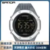 Sanda Nuevo podómetro calorías hombres impermeable digital luz verde reloj deportivo moda multi-funcional reloj electrónico