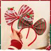 Diadema de Copo de Nieve Navideño con Lazo de Colores Accesorios Lindos para Nochebuena Pinza para el Cabello Ropa para la Cabeza Otoño Invierno