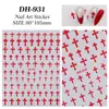 Pegatinas para Uñas Cruzadas de Color Sólido en Stock Adhesivas Planas Y2K Chica Picante Pegatinas para Uñas Cruzadas Dh931