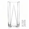 Vaso de vidrio de alta transparencia Jindalai para uso doméstico, vaso simple para agua, vaso para jugo, taza multifuncional para café, taza de lujo ligero estilo ins