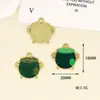 Série de Feriados Irlandeses DIY Desenho Animado Joias com Gotejamento de Óleo Acessórios Pingente Único Trevo Verde Pulseira Pingente Pingente