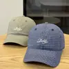 Gorra de Nuevo Estilo, Gorra de Béisbol a Cuadros Fresca para Mujer, Parte Superior Suave, Informal, Gorra con Visera Simple y Versátil, Versión Coreana
