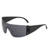 Gafas de Sol Europeas y Americanas Nuevas Y2K Estrella de Cinco Puntas de Una Pieza Sin Montura Futuristas Gafas de Sol Deportivas Transfronterizas para Mujer