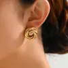 Pendientes Metálicos Retro de Alto Gama Personalizados de Nuevo Estilo Europeo y Americano Pendientes Geométricos de Círculo Irregular para Mujer Venta al por Mayor