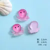 Nuevos adornos de resina de serie tropical de animales marinos al por mayor DIY para cuerda de pelo casera, accesorios para el cabello, funda de teléfono, pegatinas para refrigerador