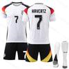 Euro 2024 Alemanha Home Calças Pretas Uniforme de Futebol No.13 Muller 8 Cruz 6 Kimisch Uniforme Nacional
