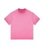 Camiseta de algodón pesada de manga corta retro lavada con degradado en los hombros, holgada, extragrande, chaleco transfronterizo