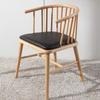 Color Nogal Negro Madera Maciza Silla Princesa con Reposabrazos Tienda de Té con Leche Silla de Escritorio Nórdica de Ocio Círculo de Negociación de Balcón Silla de Comedor