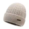 Gorro Cortavientos Cálido de Otoño e Invierno Aoteng Gorro de Punto Gorro de Punto con Puño Gorra Sencilla de Cúpula para Deportes al Aire Libre