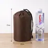 Bolsa de Nylon a Cuadros con Cordón Bolsa Cilíndrica con Cordón Bolsa de Almacenamiento para Chaqueta de Plumas Bolsa con Cordón Bolsa Organizadora de Viaje Bolsa de Empaque