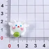 Acessórios de resina do zodíaco em 3D de desenho animado, cola cremosa, adesivos para capa de celular DIY, ornamentos de paisagem em miniatura