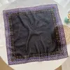 Lenço de Cabeça de Algodão e Linho Retro Estilo Ins Coreano Lenço de Seda Lenço Quadrado Pequeno Lenço Fino Feminino para Primavera e Outono Pacote Amarrado Lenço Decorativo para Pescoço