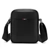 Bolso de hombro de cuero para hombre transfronterizo nuevo y moderno, bolso cruzado casual de gran capacidad, bolso de viaje portátil de piel de capa superior