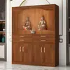 Gabinete de Altar Budista, Modelo Económico para el Hogar, Mesa de Altar, Gabinete para Estatua de Buda, Altar del Dios de la Riqueza, Mesa de Adoración de Bodhisattva, Santuario