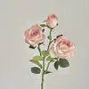 Flores Artificiais Simulação Buquê de Rosas Flores Artificiais Decoração de Sala de Estar Mesa de Jantar Arranjo de Flores Ornamento Dropshipping
