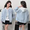 Ropa de Abrigo para Niñas Estilo Primavera y Otoño 2026 Nuevo Estilo Moda Infantil Estilo Coreano Conjunto de Dos Piezas Sudadera de Encaje para Niñas Mayores
