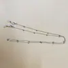 Cadena de metal para gafas, con cuentas redondas vacías, cordón antideslizante para gafas, cadena hecha a mano con retención de color, accesorios para gafas, venta al por mayor