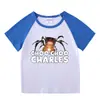 2023 novas roupas infantis verão infantil camiseta de manga curta meninos e meninas Raglan camisa de fundo camiseta de meia manga para bebê top infantil