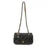 Bolso de cadena de estilo pequeño fragante transfronterizo con patrón de rombos, bolso cuadrado pequeño versátil y moderno, sensación de alta gama de comercio exterior, bolso para mujer de un solo hombro y cruzado, personalizado